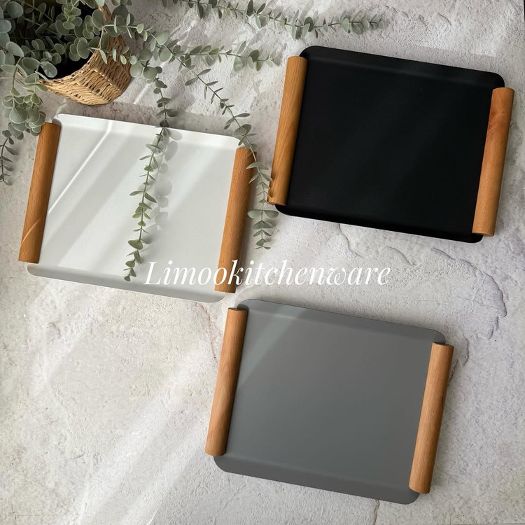 سینی فلزی رنگ کوره ای مینیمال