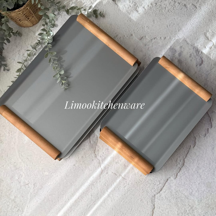 سینی فلزی رنگ کوره ای مینیمال