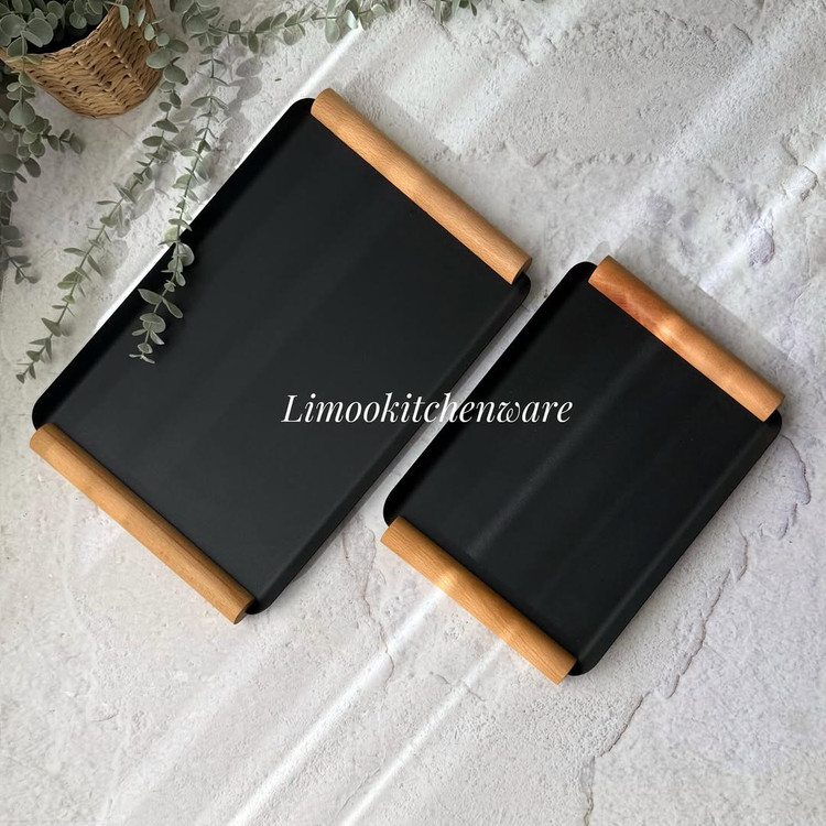 سینی فلزی رنگ کوره ای مینیمال