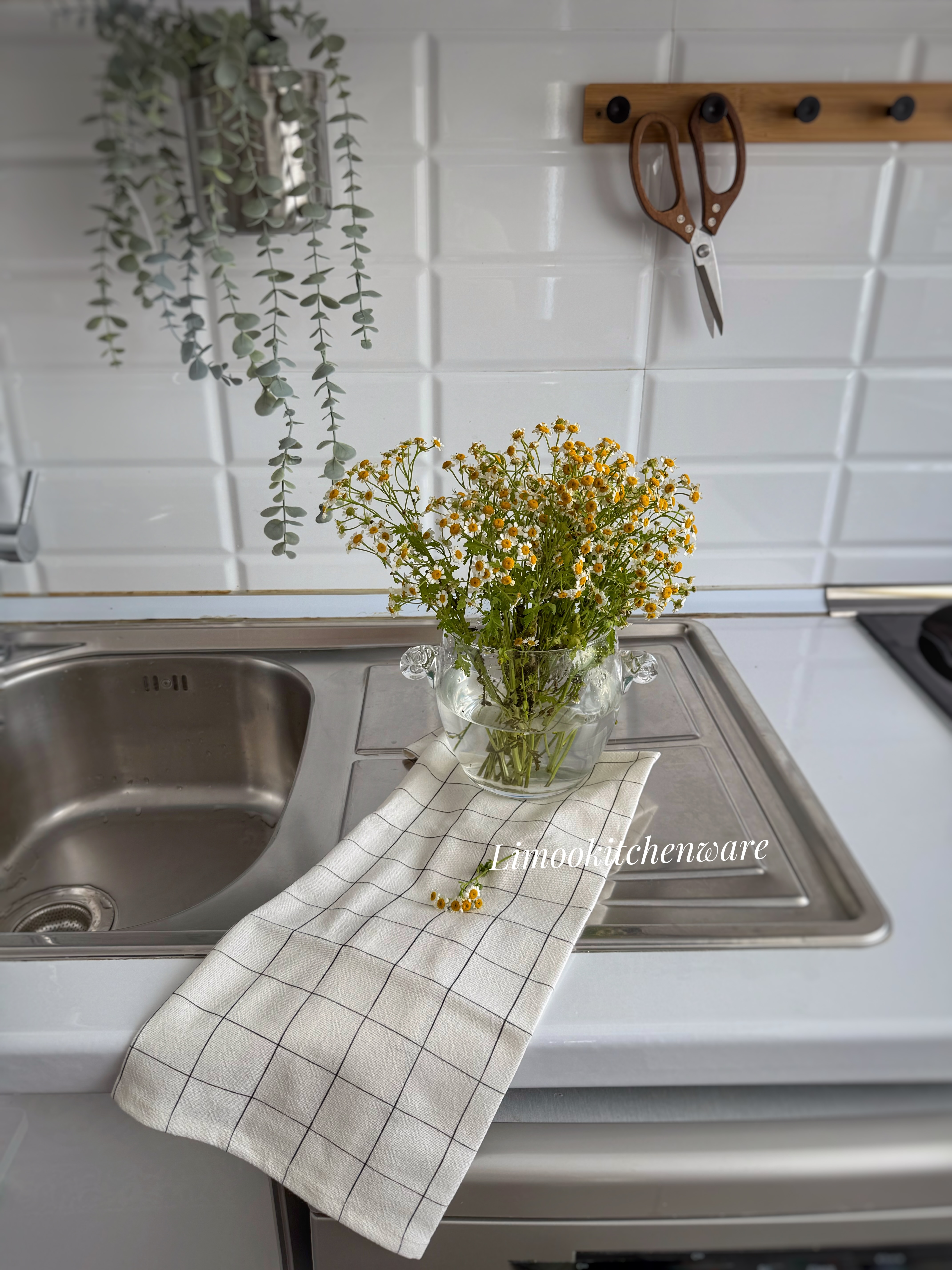دستمال پنبه ای طرح ایکیا