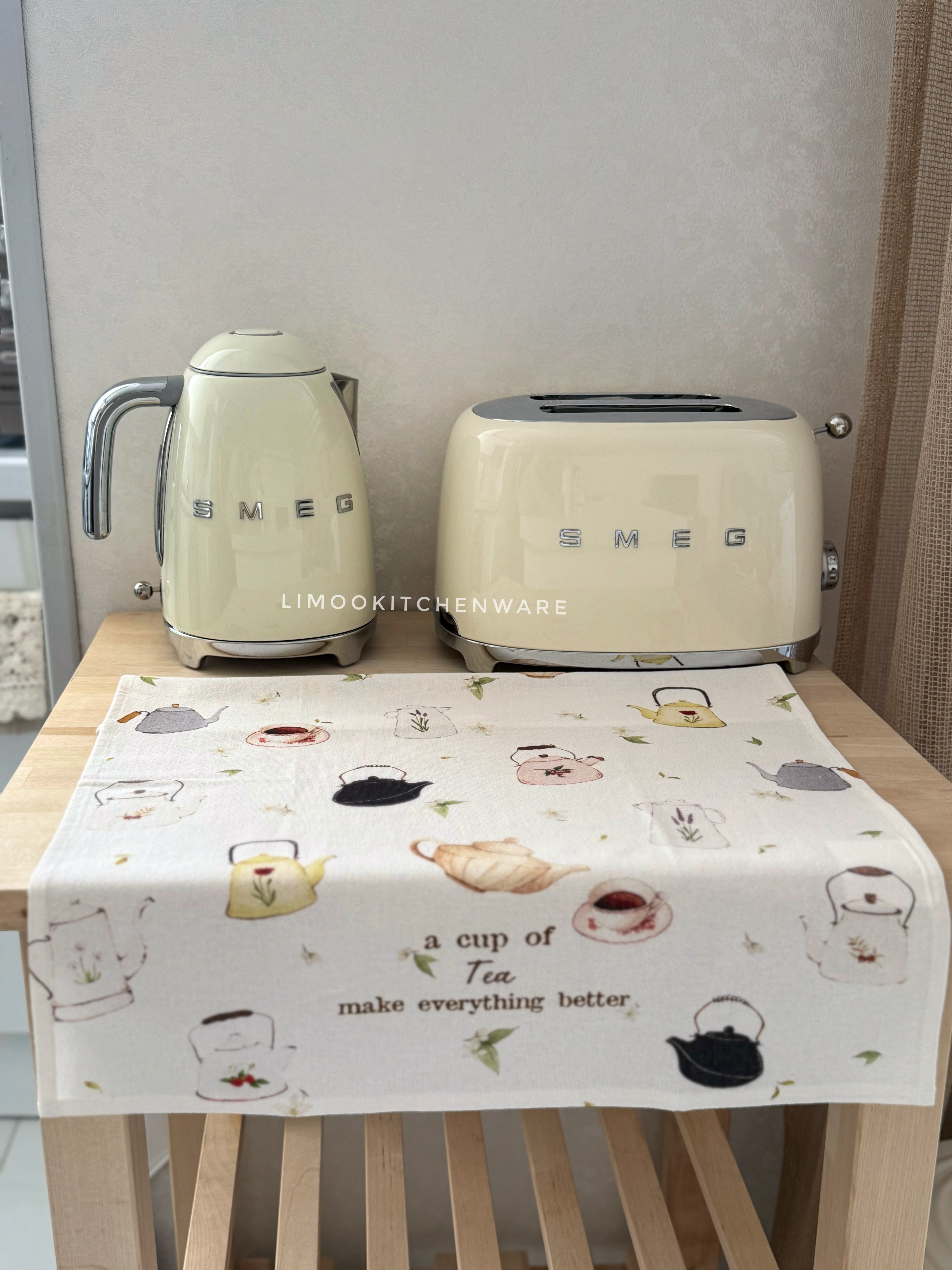 دستمال آشپزخانه طرح چای